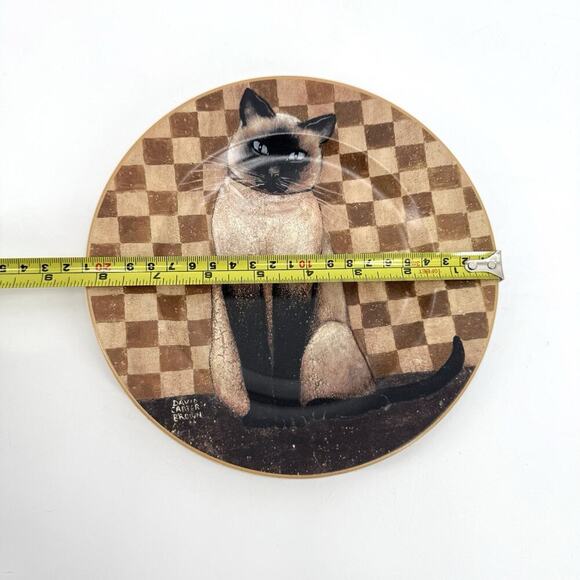 VTG 2004 Country Kitties Set/2 Coffee Mug Dessert Plate Siamese Cat DC Brown Co. - Picture 9 of 9